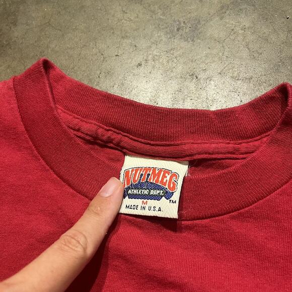 Vintage 90s Oklahoma University Red Nutmeg T-Shirt - Picture 5 of 5